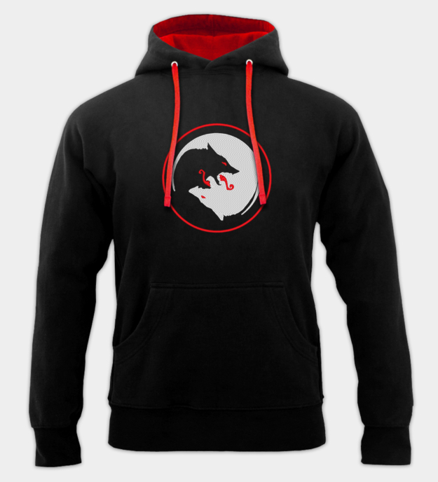 Odin's Wolves Embroidered Hoodie