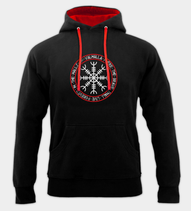 Halls of Valhalla Embroidered Hoodie