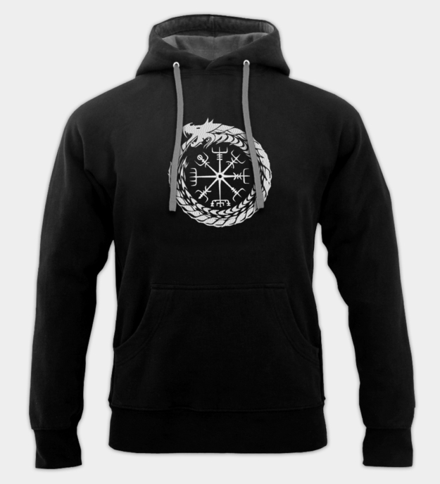 Midgard Serpent Embroidered Hoodie