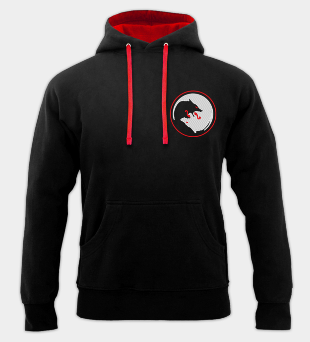 Odin's Wolves Embroidered Hoodie