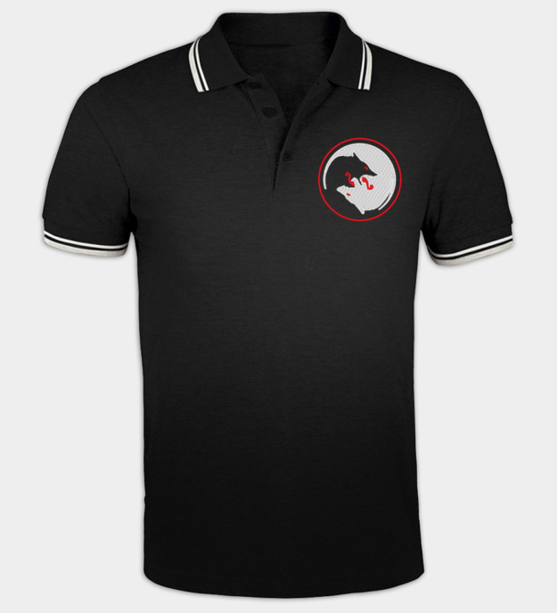 Odin's Wolves Embroidered Polo Shirt