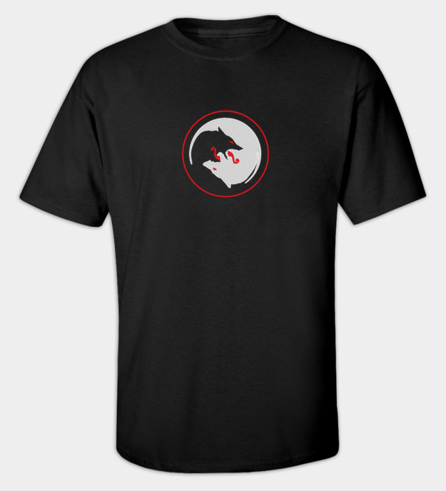 Odin's Wolves Embroidered T-Shirt