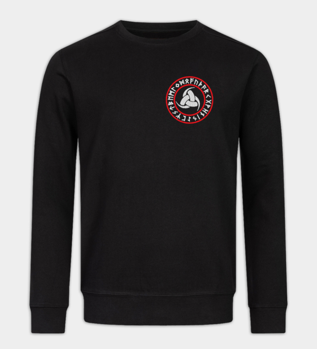 Triple Horn of Odin Embroidered Sweatshirt
