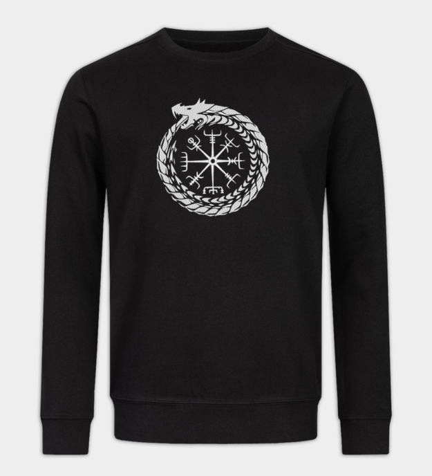Midgard Serpent Embroidered Sweatshirt