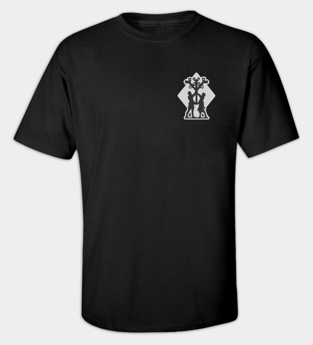 Algiz Motif Embroidered T-Shirt