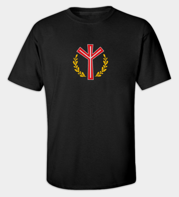 Algiz Rune Embroidered T-Shirt