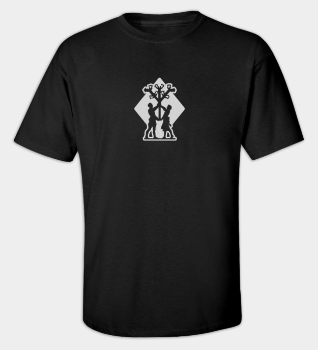 Algiz Life Rune Embroidered T-Shirt