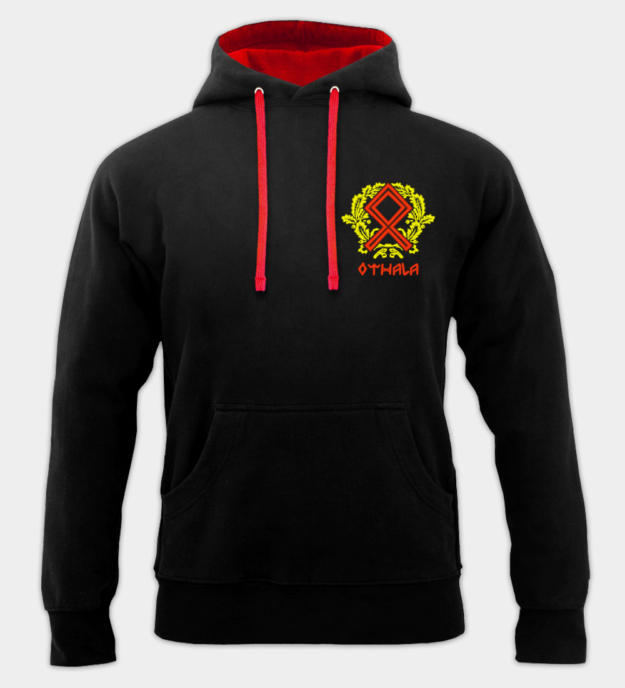 Othala Rune Embroidered Hoodie