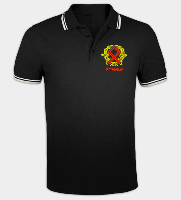 Othala Rune Embroidered Polo Shirt