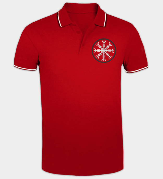 The Helm of Awe Embroidered Polo Shirt