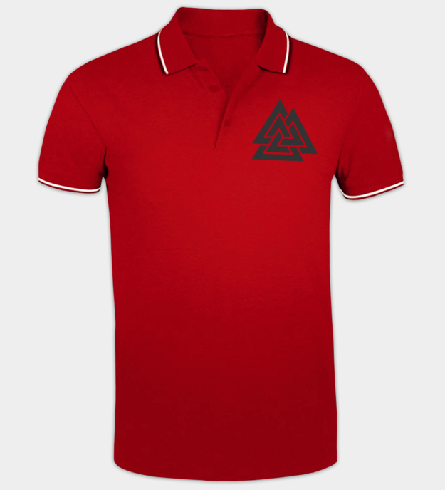 Valknut Embroidered Polo Shirt