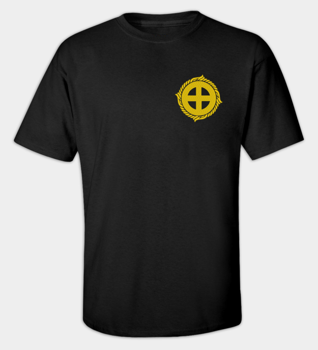 Sun Cross Embroidered T-Shirt