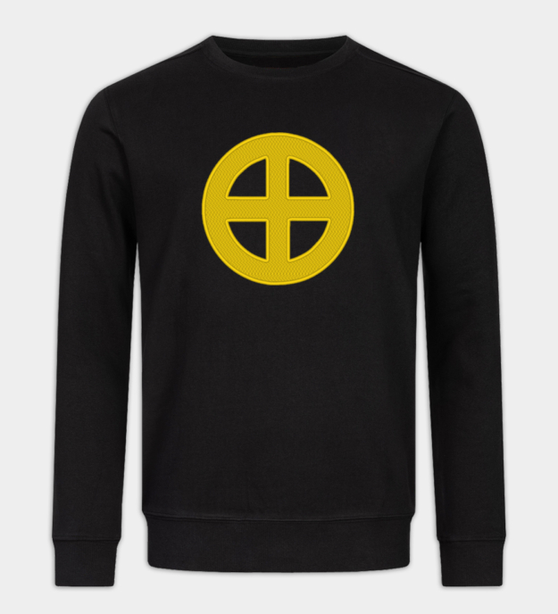 Sun Cross Embroidered Sweatshirt