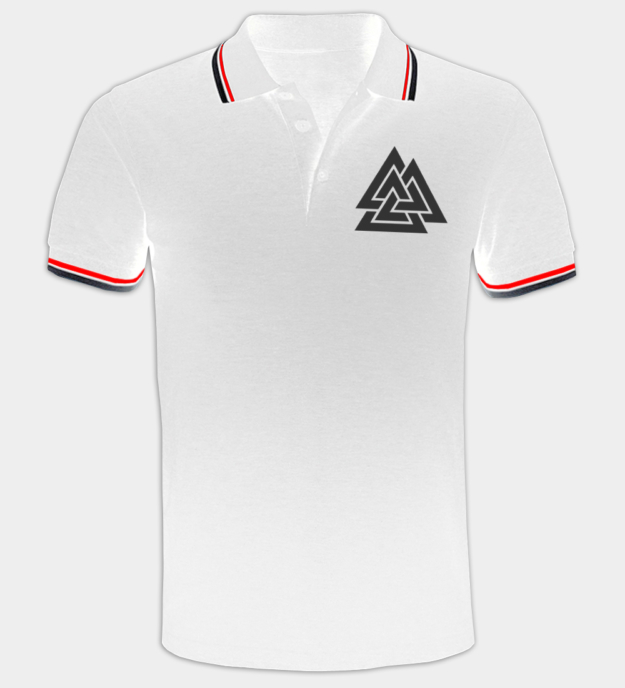 Valknut Embroidered Polo Shirt