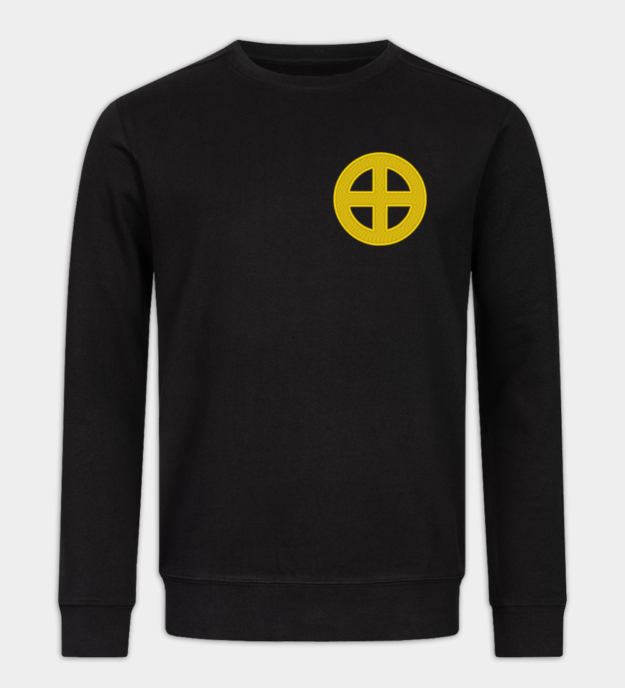 Sun Cross Embroidered Sweatshirt