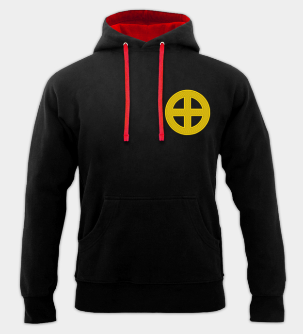 Sun Cross Embroidered Hoodie